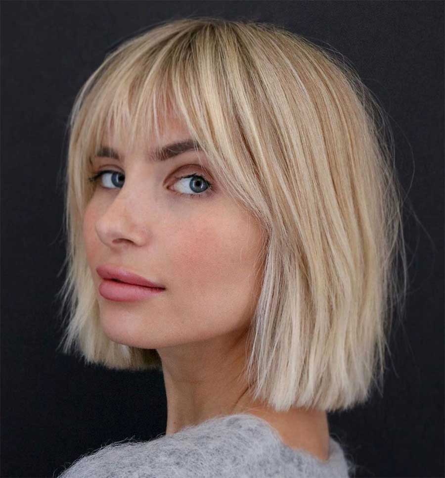 باب با چتری (Bob with Bangs)