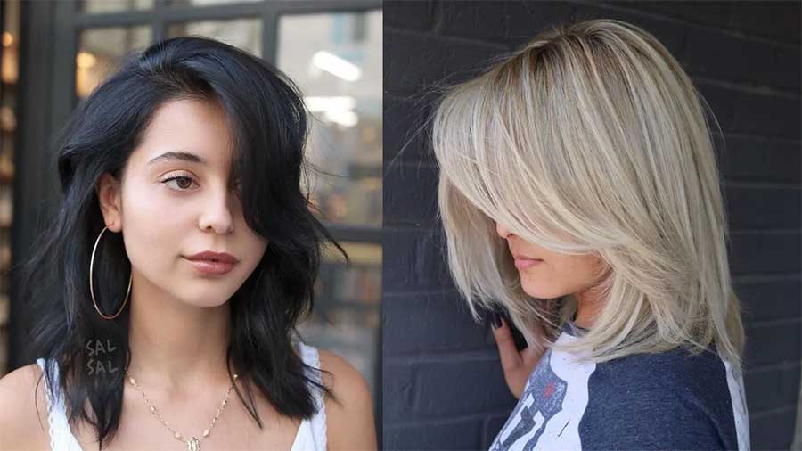 لوب با چتری دوطرفه (Lob with Side Bangs)