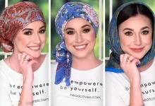 بستن اسکارف مربعی