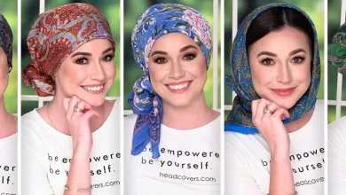 بستن اسکارف مربعی
