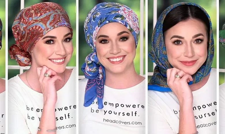 بستن اسکارف مربعی