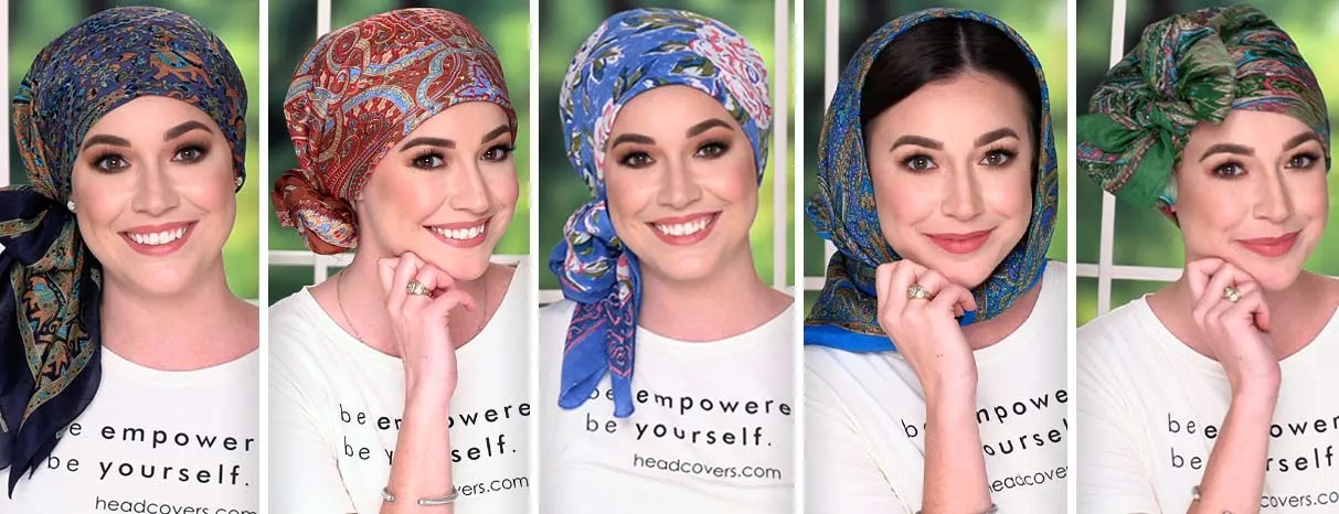 بستن اسکارف مربعی